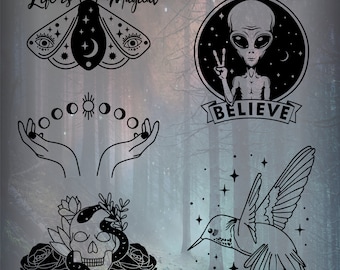 PICK TWO - 5" Mystical and Esoteric Vinyl Decals