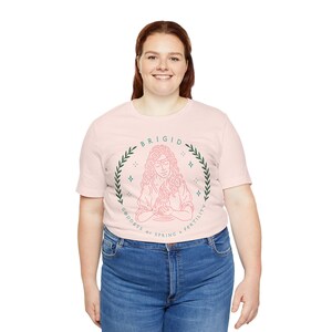 Brigid Goddess Unisex Tee, Spring Fertility Shirt, Pagan Apparel, Celtic Mythology Top, Nature Lover Gift, Wicca Clothing image 6