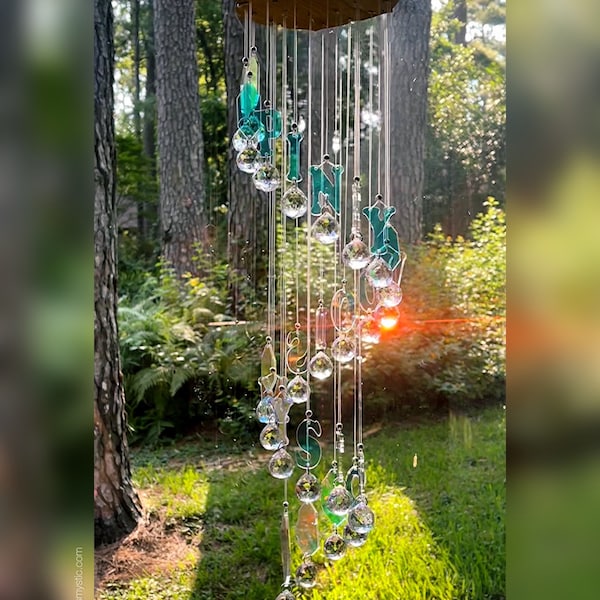 DELUXE Iridescent Sun Catcher with Custom Name