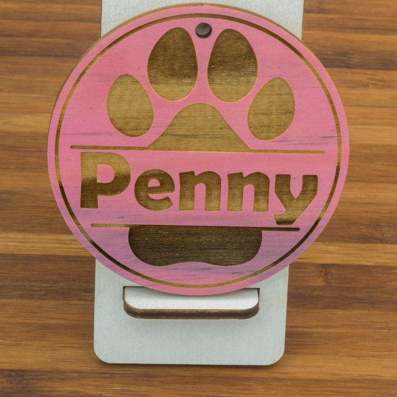 Custom Artwork Kennel Name Plate Custom Carrier Engraved Dog Etsy