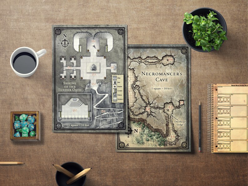 50 Princes of the Apocalypse Battle Map Prints Poster Maps From the Book Printed on Thick Photo ...