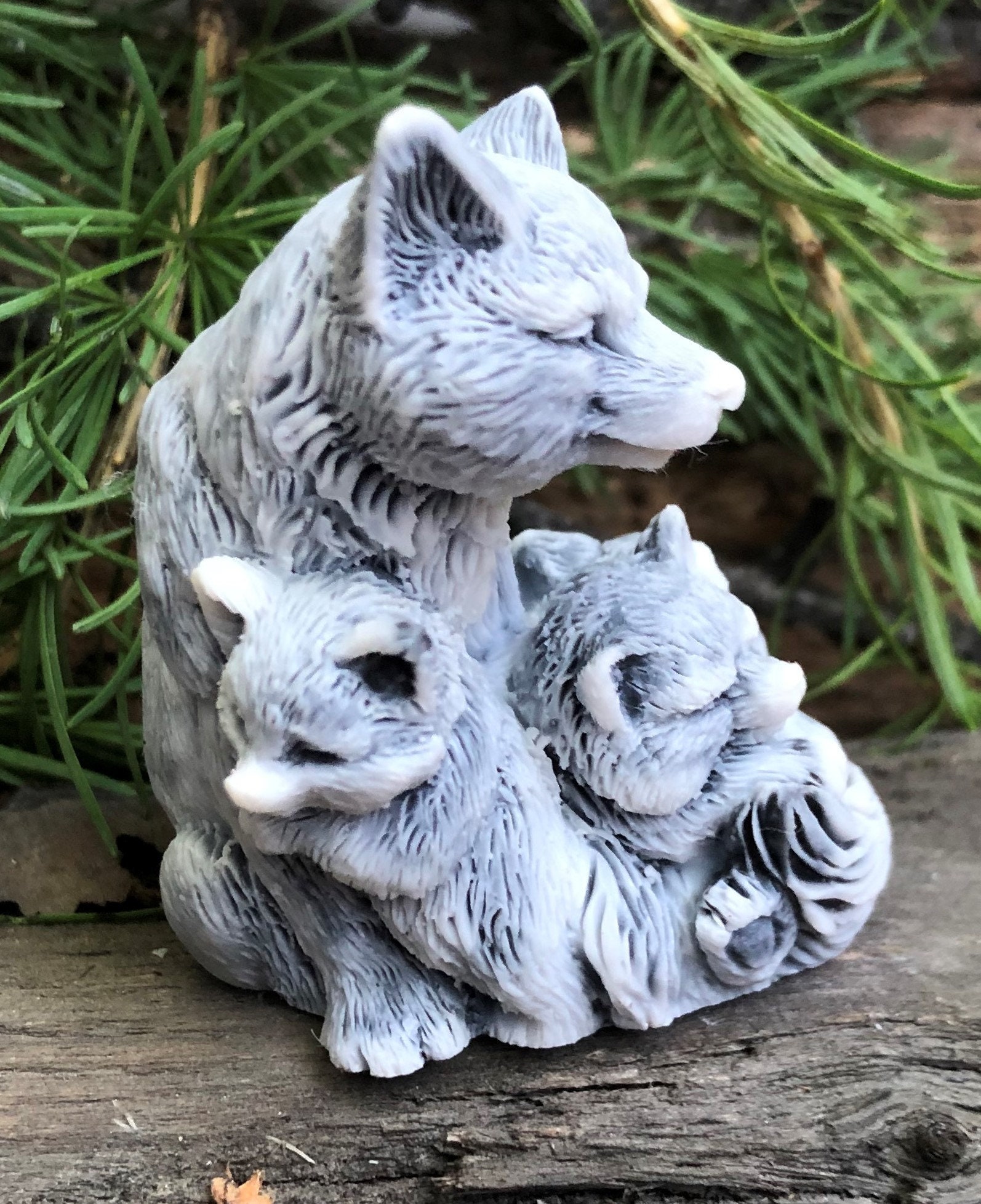 Fox Wild Animal Love Marble Figurine Stone Fox Figurine Etsy