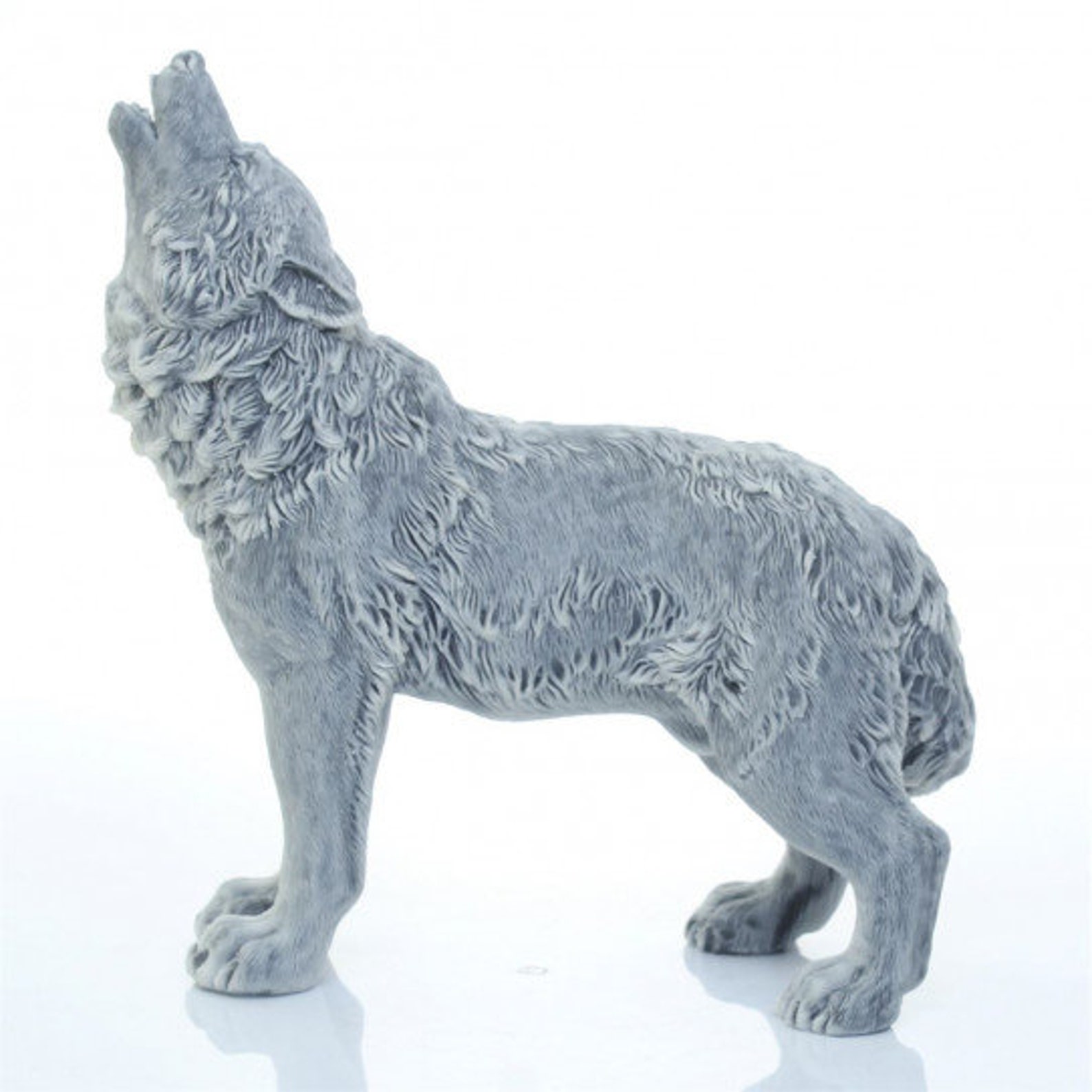 Wolf Marble Figure Animal Stone Wolf Handmade Home Decor Etsy