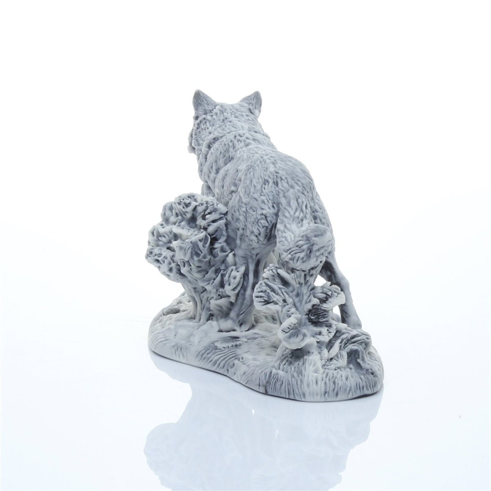 Wolf Marble Figure Animal Stone Wolf Handmade Home Decor Etsy
