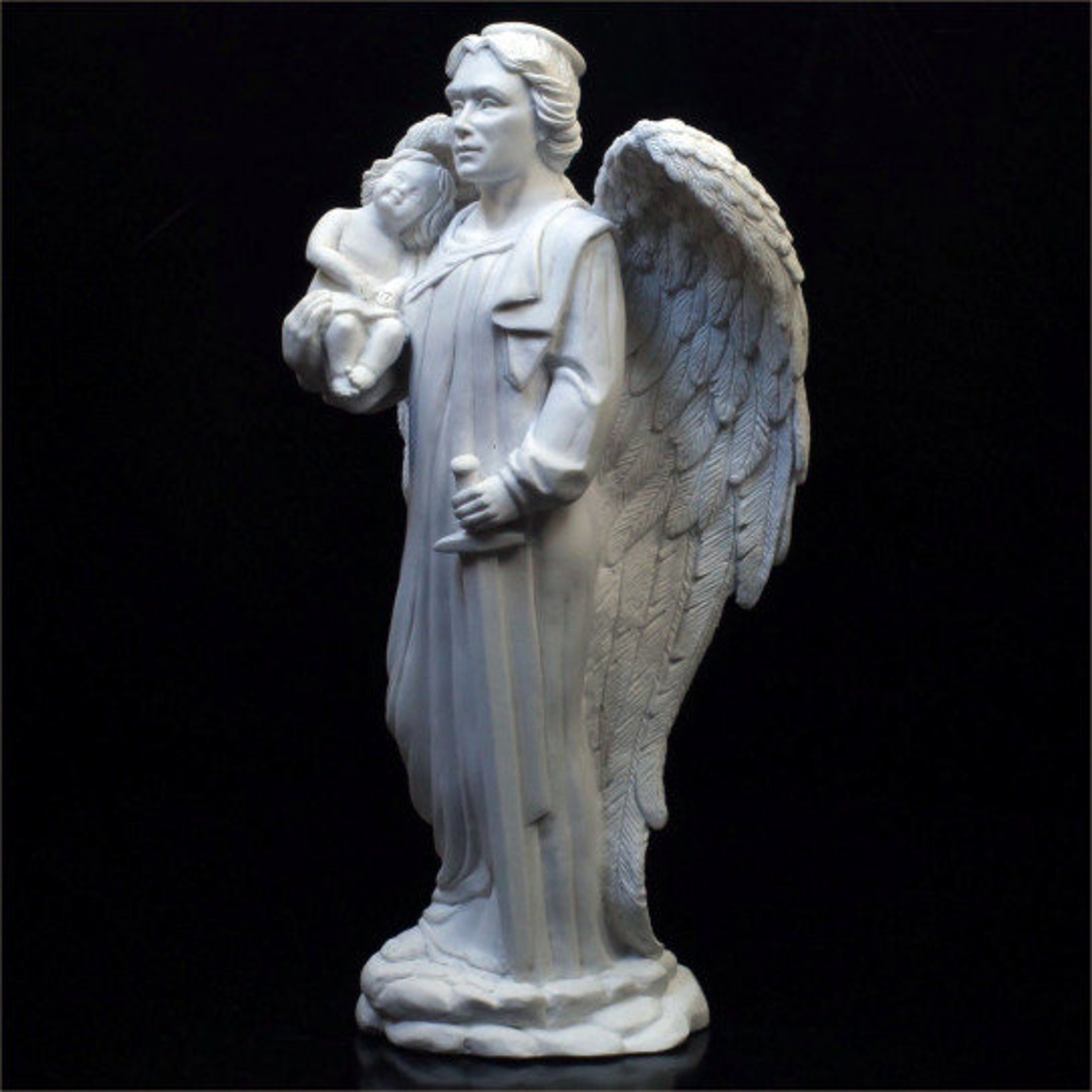 Angel Angel Figurine Guardian AngelChristmas Figurine Etsy