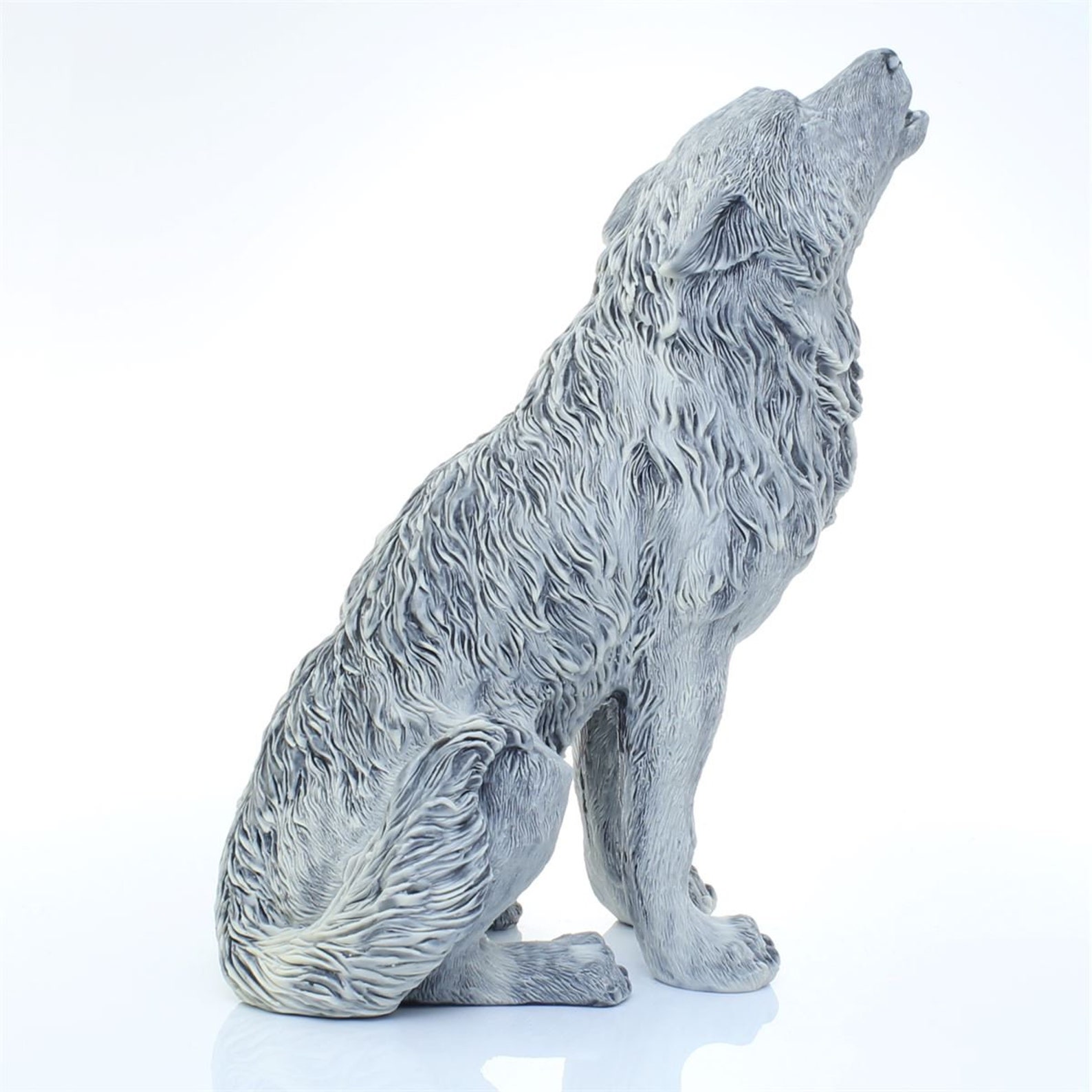 Marble Wolf Figurine for Home Decoration Etsy UK