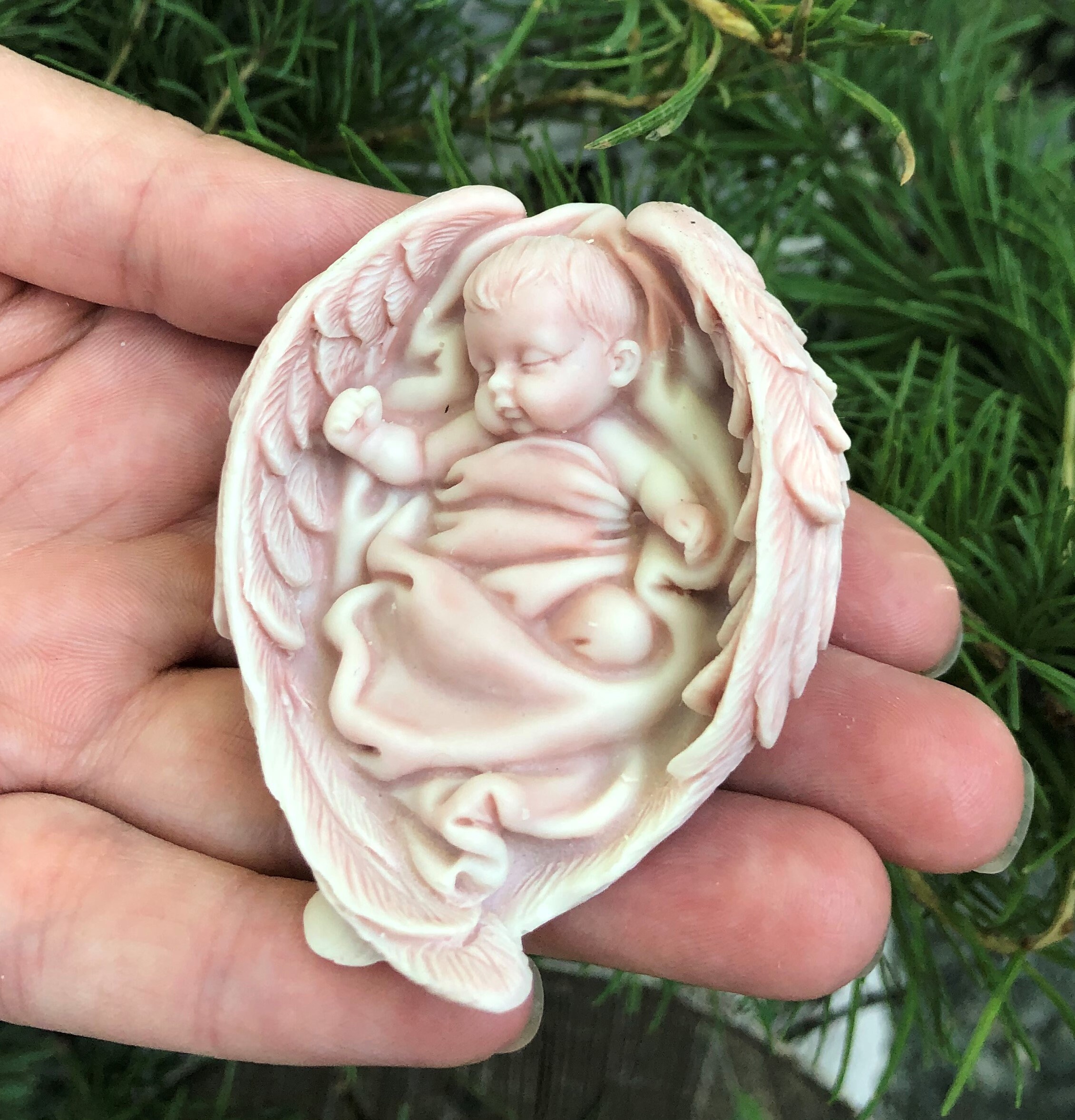 Sleeping angel Angel Figurine Guardian Angel Little Angel Etsy