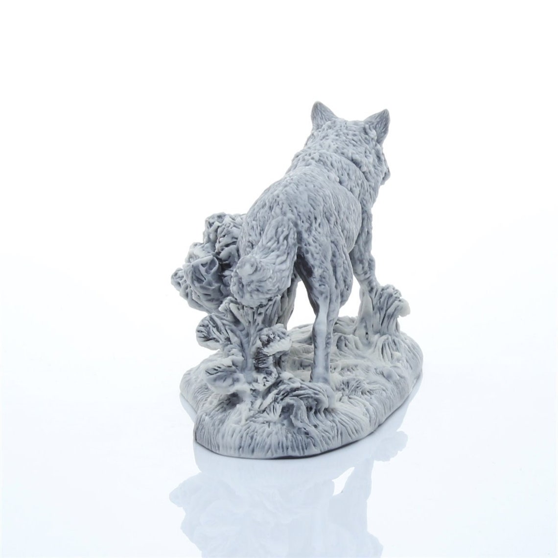 Wolf Marble Figure Animal Stone Wolf Handmade Home Decor Etsy