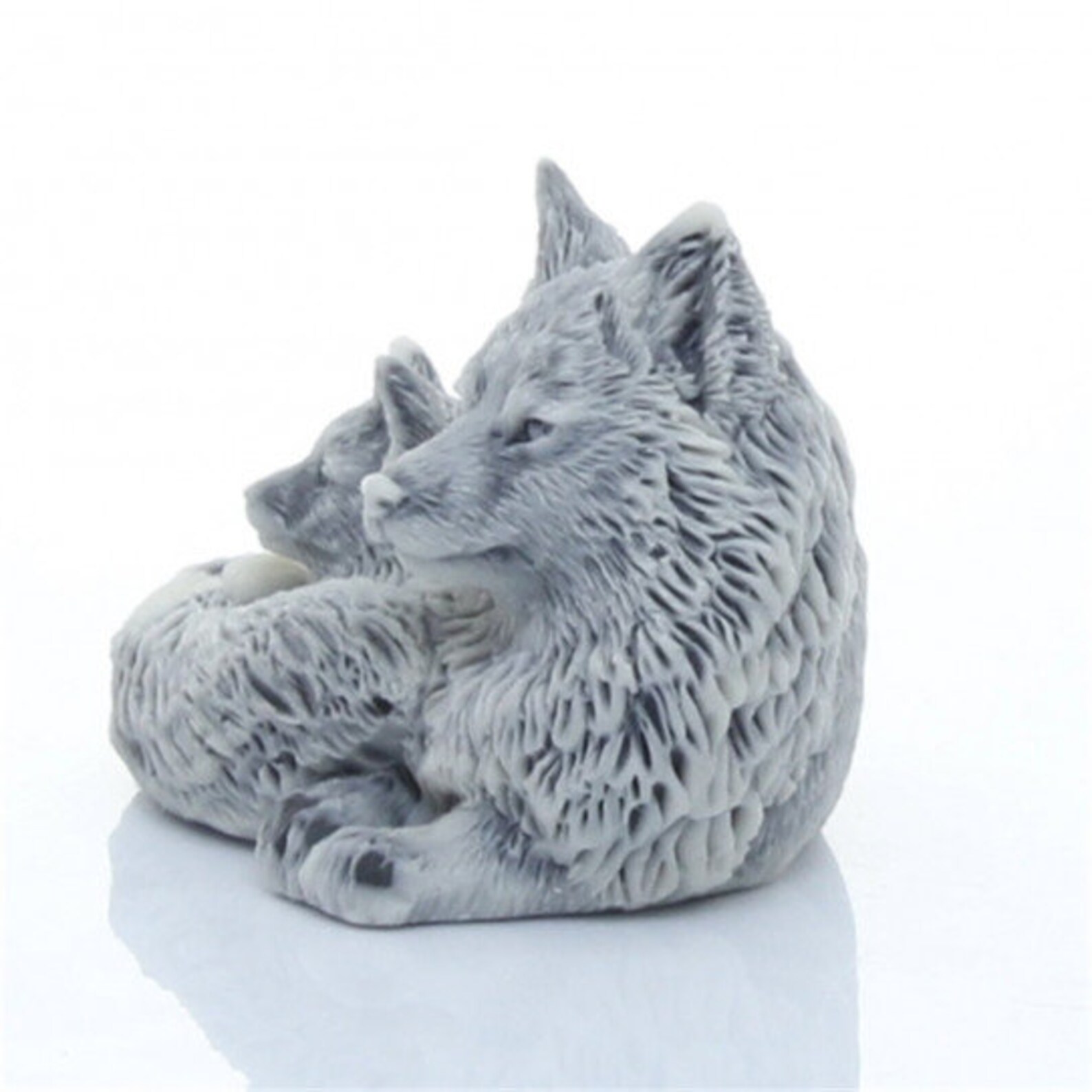 Fox Wild Animal Love Marble Figurine Stone Fox Figurine Etsy