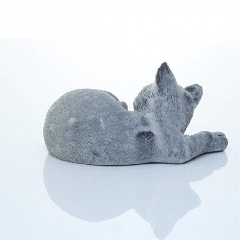 Cat cat Figurine Marble cat Stone cat Kitten Home decor Etsy