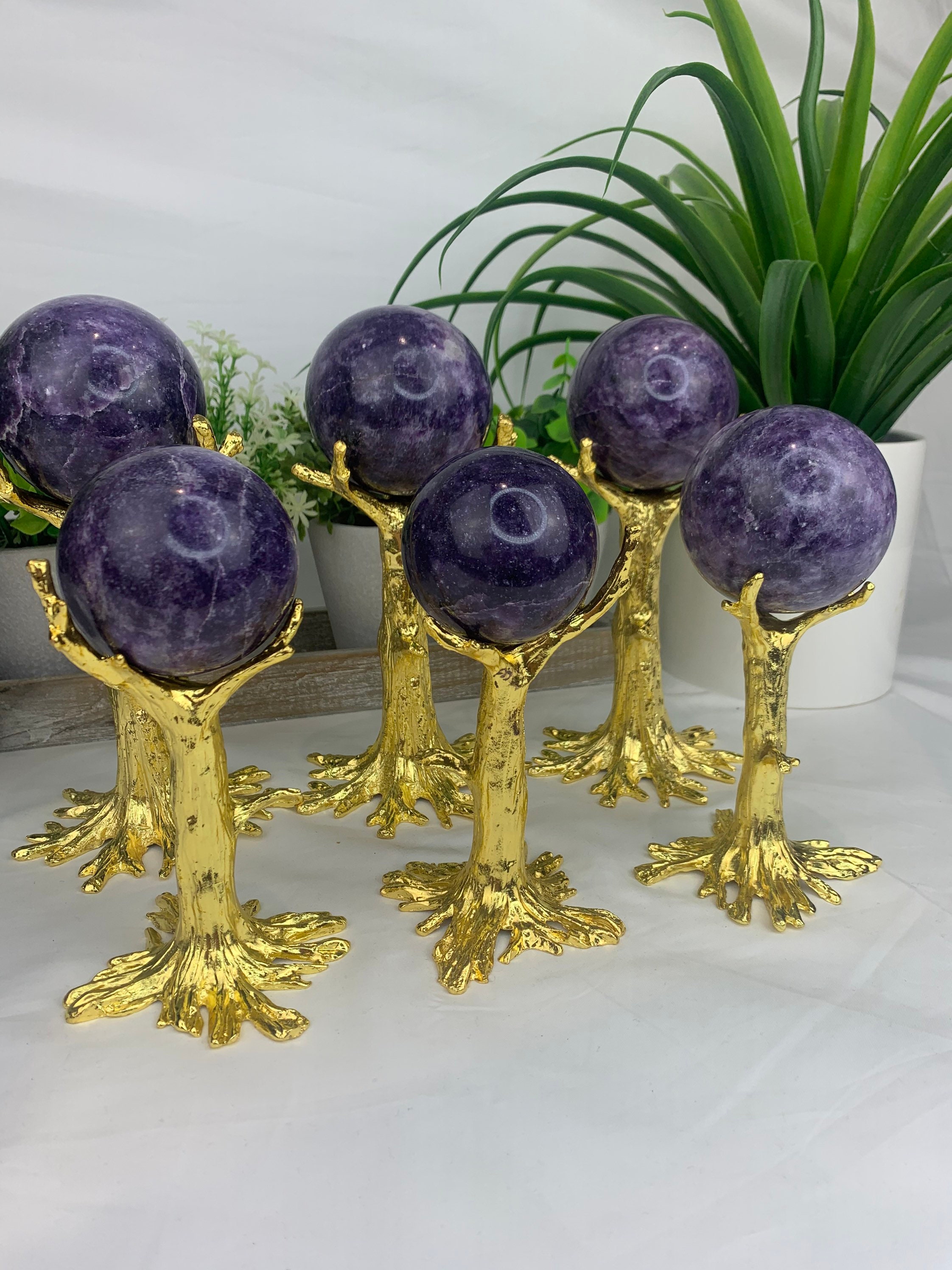 Crystal Sphere Stand Sphere Stand Crystal Stand Tree Etsy