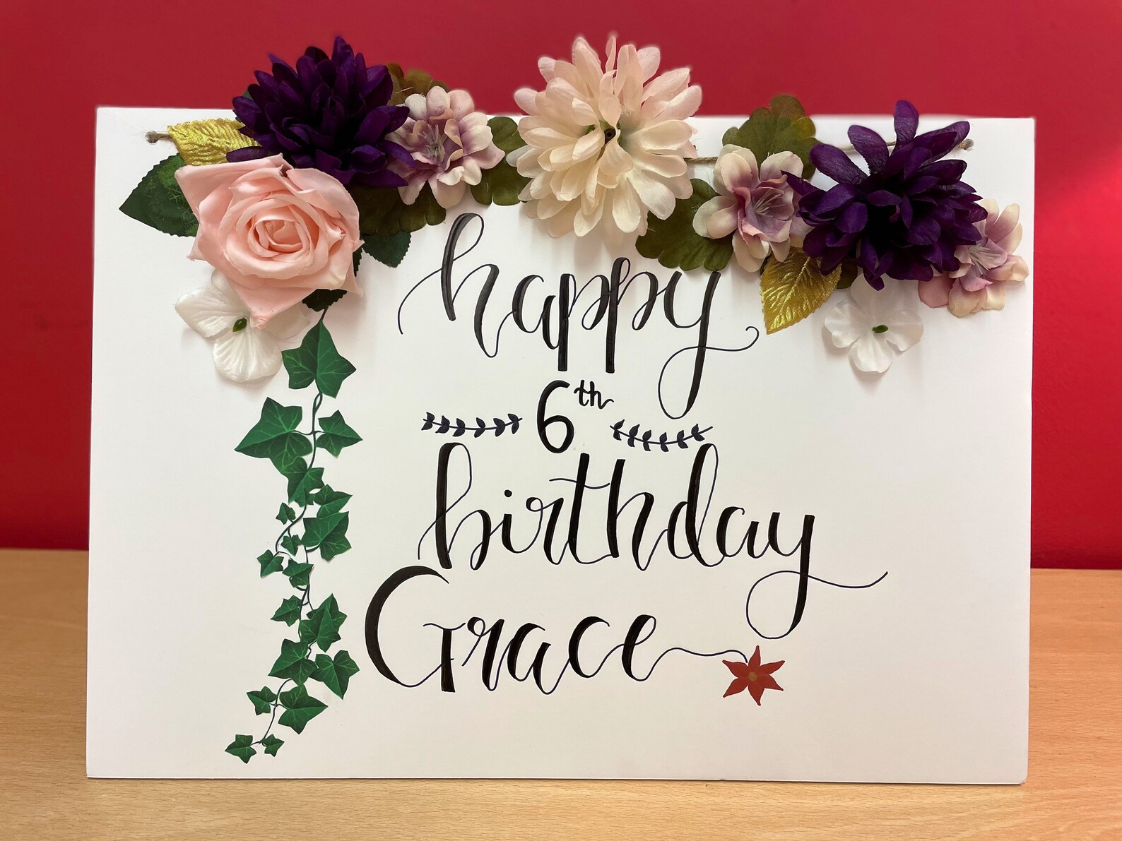 Personalised Happy Birthday Sign Board Etsy