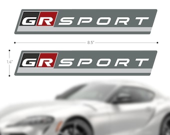 GR Sport Automobile Kundgebung Racing Sport Vinyl-Aufkleber 1,4 Zoll x 8,5 Zoll (2 Stück)