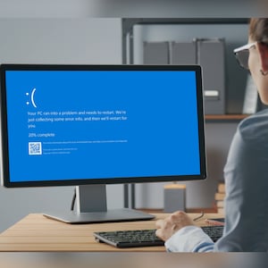 Computer Fehler Streich, Lustige Büro-Streiche - Windows-Blue Screen