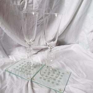 2000 Millennium wine flutes