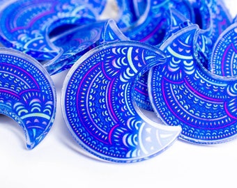 Moon Acrylic Pin