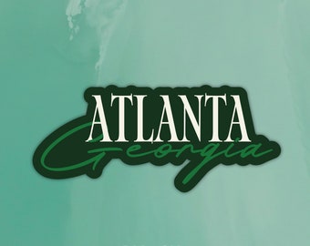 Atlanta Laptop Car Vinyl Bumper Sticker