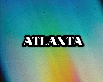 Atlanta Laptop Car Vinyl Bumper Sticker