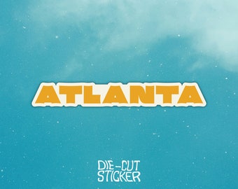 Atlanta Laptop Car Vinyl Bumper Sticker