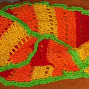 Primary Colors Asymmetrical Infinity Cowl, Handmade Infinity Cowl, Infinity Cowl, Crocheted Cowl, Infinity Scarf