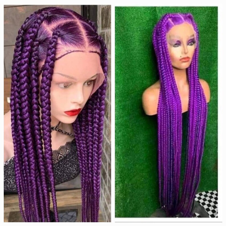 Full Lace Jumbo Size Braided Wig Braided Wigs for Black Etsy