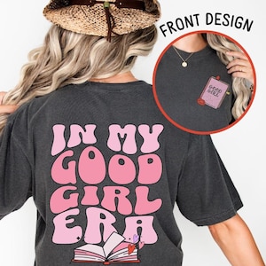 Maglietta comoda per lettori di romanzi dark trendy brava ragazza, club del libro Smut piccante Smut Bookish Villain Merch Reader, chiamami brava ragazza