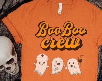 Boo Boo Crew - Nurse Halloween Shirt - Cute Nurse Shirt - Fall Nurse Shirt Boo Boo - Spooky Nurse Shirt - Retro Ghost Nurses