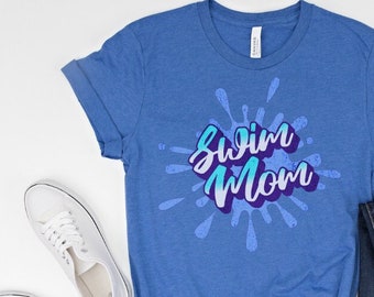 Koszulka Swim Mom, Retro Swim Gifts, Trener Pływania, Swim Mama Life, Koszulka Pływaka, Koszulka Drużyny Pływackiej Mamy, Koszulka Swim Mom Mom Life Dumna Pływacka Mama