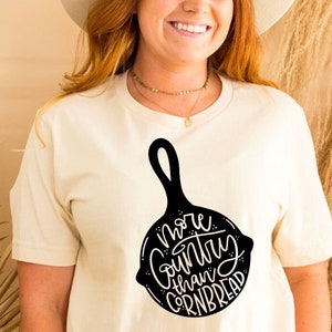 More Country Than Cornbread, Cornbread Country Accent, Howdy Cornbread, Cornbread Mouth, Funny Southern Sayings Tee Shirt Gift, Country Girl