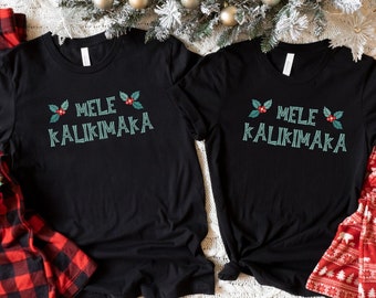 Mele Kalikimaka Hawaiiaans kerstshirt - Bijpassend vakantie kerstshirt - familie kerstshirts - Hawaii vakantieshirts