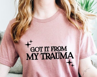 Sarcastic Mental Health, Recovery Shirt, Aesthetic PTSD, CPTSD Shirts, Narcissist Trauma Gift for Friend, Funny Anxiety Therapy Awareness