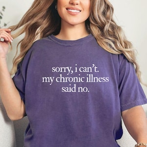 Comfort kleur schattig aangepast shirt chronische ziekte, Coquette shirt medische patiënt, cadeau-idee voor Lupus Fibro MS POTS shirt chronische ziekte