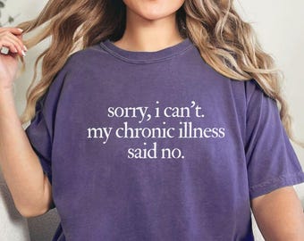Comfort Color Cute Custom Chronic Illness  Shirt, Coquette Medical Patient Shirt, Gift Idea for Lupus Fibro MS POTS Chronic Illness Shirt