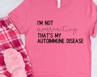 Świadomość chorób autoimmunologicznych, przewlekła choroba, świadomość tocznia, zapalenie stawów RA, Graves, MS, koszulka układu odpornościowego, koszulka Autoimmune Warrior