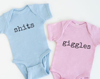 Funny Twin Baby Outfits,Twin Outfits,IVF babies, Twins Baby Gift, Twins Baby Shower, Funny Twin Announcement,Womb Mates Twin Gifts Mom to Be