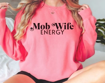 Mob Wife Comfort Colors Crewneck,Doing the Mob Wife Things,Mob Wife Aesthetic,Gift for Mob Bride,2024 Mob Trend,New Wife of Mobster