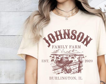 Customized Family Farm Shirts, Personalization Farm Name, Gift For Farmer Group Family, Farm Housewarming Gift, Farm Life, Homestead Family