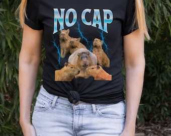 Camiseta retro Capybara, camiseta de los años 90 estilo bootleg de moda, camisa de rap estilo sin gorra de los años 90, camisa de capy divertida, lindo regalo para el amor animal adorable