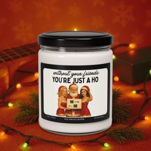 Santa&#39;s Hos-kaars, grappig kerstdecor, kerstkaarsen, grappige kerstcadeaus, cadeaus voor studentenverenigingen, secret santa, cadeau beste vriendin gastvrouw