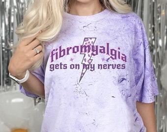 Fibromyalgi går mig på nerverna, fibromyalgimedvetenhet, Fibro Flare Day-tröja för fibromyalgimamma, osynlig mammapresent