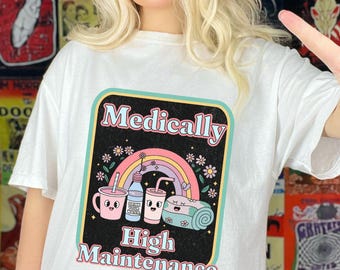 Retro Chronische Krankheit Shirt, unsichtbare Krankheit Spoonie T-Shirt, Geschenke für Krieger, chronischer Schmerz Sarkasmus, Snarky Fibro Flare Up Day Shirt