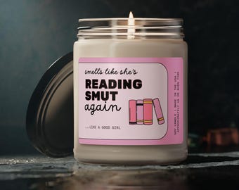 Bücherwurm Leser Geschenk Kerze, Spicy Smut Buch Fan, Bibliothek Bücherwurm, Lustige Überraschungskerze, Lustiges Geschenk für Leser Buchclub Geschenke, Würziges Märchen