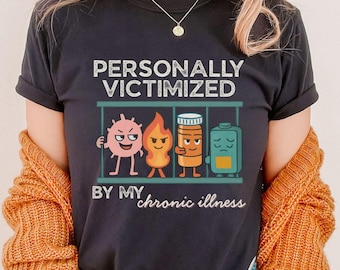Autoimmunkrankheit Shirt, Chronische Krankheit POTS, Fibromyalgie, Lupus, Persönlich Opfer von, Chronischer unsichtbarer Krankheit Spoonie Sarkasmus