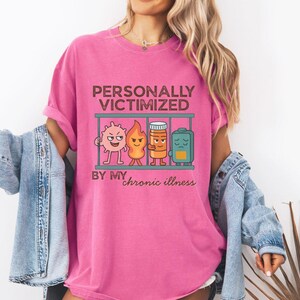 Shirt auto-immuunziekte, chronische ziekte POTS, fibromyalgie, lupus, persoonlijk slachtoffer van, chronische onzichtbare ziekte Spoonie sarcasme