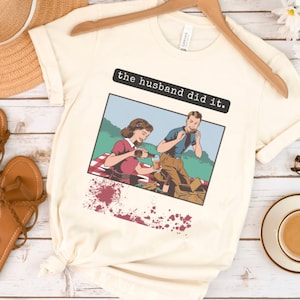 Maglietta True Crime da donna, divertente regalo True Crime per il drogato del vero crimine, il marito l'ha fatto, maglietta dello spettacolo del crimine Maglietta True Crime, Criminal Minds