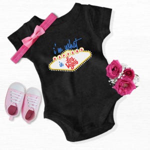 Made In Las Vegas Baby Bodysuit, What Happens in Vegas Pregnancy Announcement, Baby Reveal, Poker Baby Shower, Funny Vegas Baby Clothes