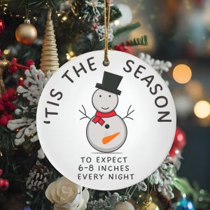 Cadeau drôle d&#39;éléphant blanc inapproprié pour adulte, décorations de Noël amusantes, humour offensant pour adultes, décorations de Noël cadeau père Noël sale,