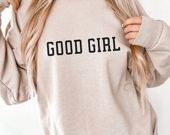 Simple Subtle Good Girl Bookish Crewneck, Booktok Vibes Crew, Gift for Book Lover, Spicy Bookish Smut Lover Idea, stfuattdlagg vibes club