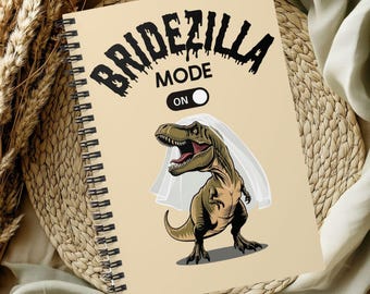 Funny Bridezilla Wedding Planning Notebook, Wedding Journal, Bride to Be Wedding Planning, Engagement Gift, Spiral Notebook - Ruled Line