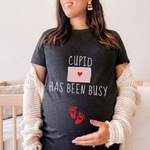 Valentines Pregnancy Announcement Shirt, Valentines Pregnancy Reveal Announcement Shirt, New Mom Baby Reveal Valentines Day Maternity Shirt
